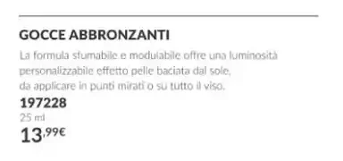 Gocce abbronzanti