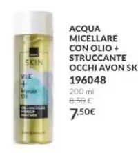 Acqua micellare con olio struccante occhi + Olio Avon Skin