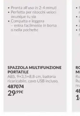 Spazzola multifunzione portatile