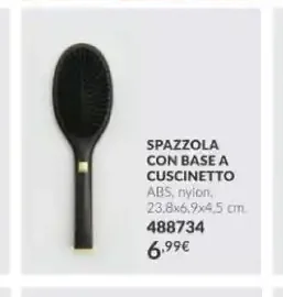 Spazzola con base a cuscinetto