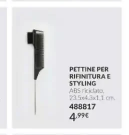 Pettine per rifiniture e styling