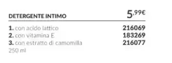 Detergente intimo