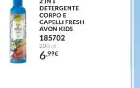 2 in 1 detergente corpo e capelli Fresh Avon Kids
