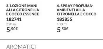 Lozione mani alla citronella e cocco
