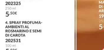 Spray profuma-ambienti al rosmarino e semi di carota