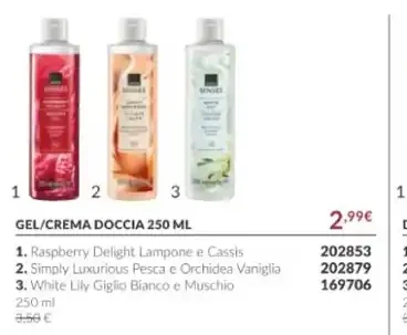 Gel/crema doccia