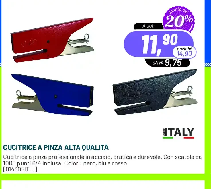 Cucitrice a pinza alta qualità