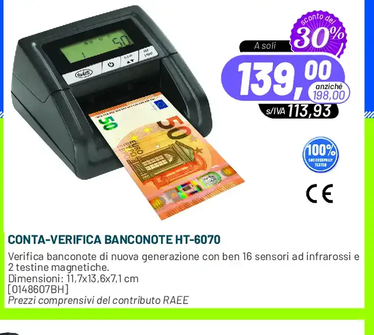 Conta-verifica banconote HT-6070
