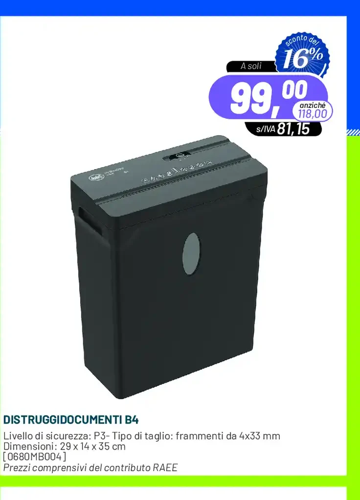 Distruggidocumenti B4