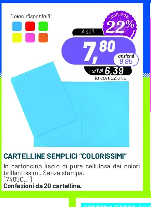 Cartelline semplici Colorissimi