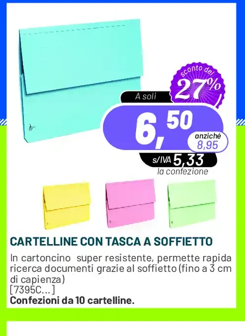 Cartelline con tasca a soffietto