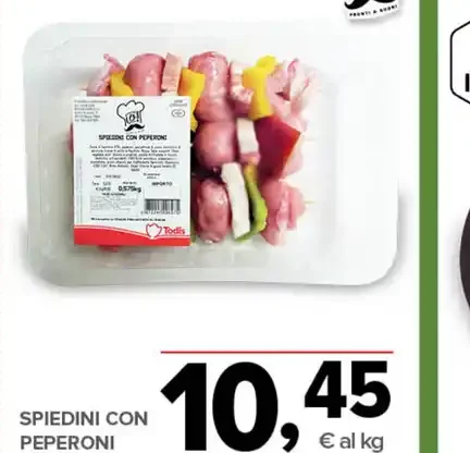 Spiedini con peperoni