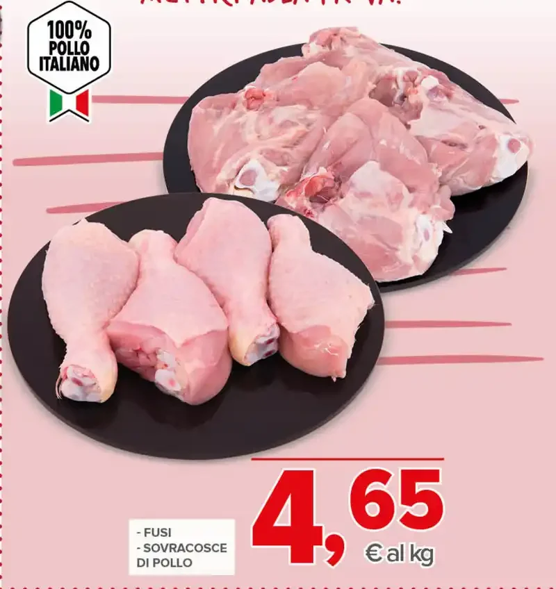 Fusi e sovracosce di pollo
