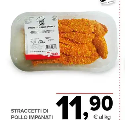Straccetti di pollo impanati