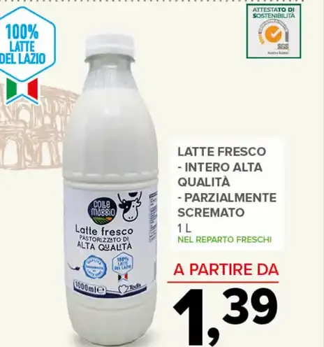 Latte fresco alta qualità