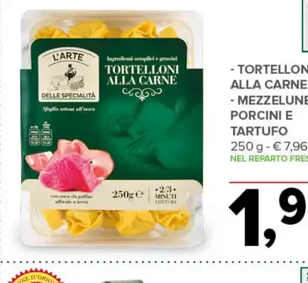 Tortelloni alla carne / mezzelline porcini e tartufo