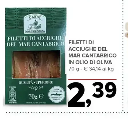 Filetti di acciughe del Mar Cantabrico in olio di oliva