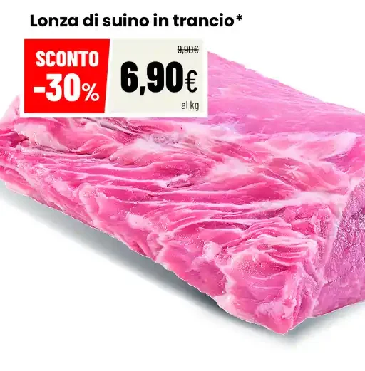 Lonza di suino in trancio