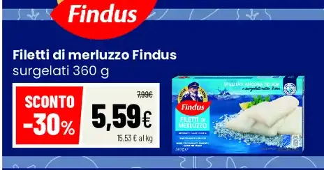 Filetti di merluzzo Findus