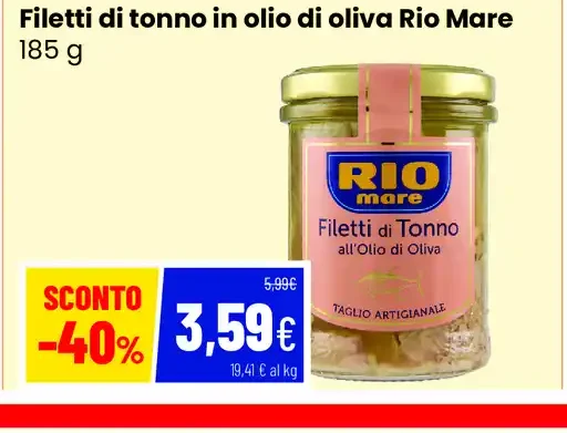 Filetti di tonno in olio di oliva