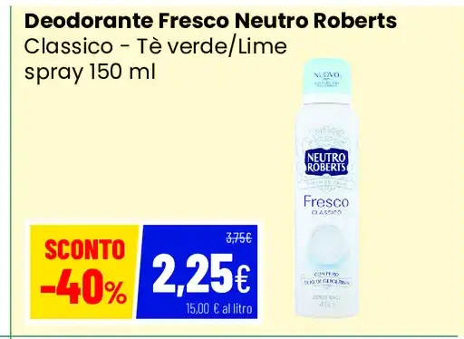 Deodorante Fresco Neutro Roberts