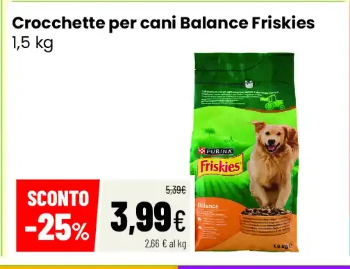 Crocchette per cani Balance Friskies
