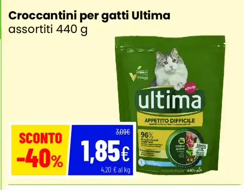 Croccantini per gatti Ultima