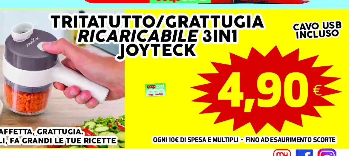 Tritatutto e grattugia Joyteck