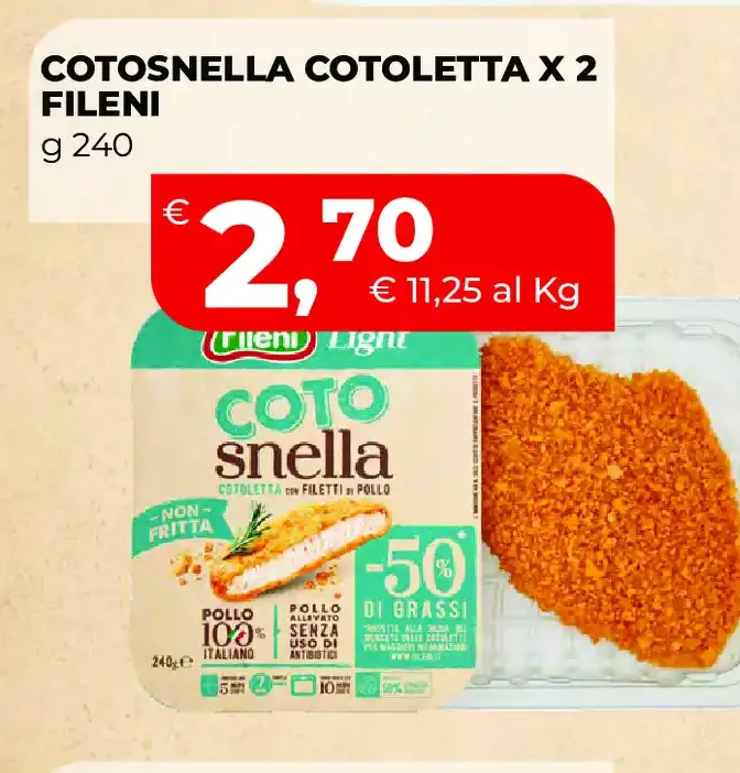 Cotosnella cotoletta x 2 fileni