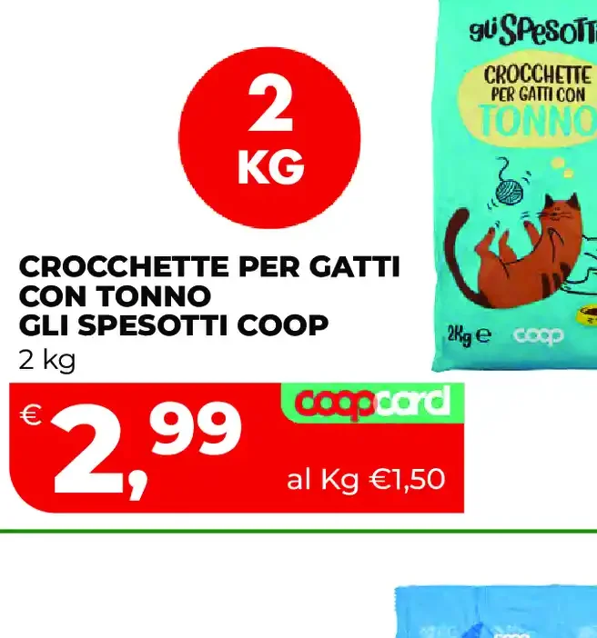 Crocchette per gatti con tonno Gli Spesotti Coop
