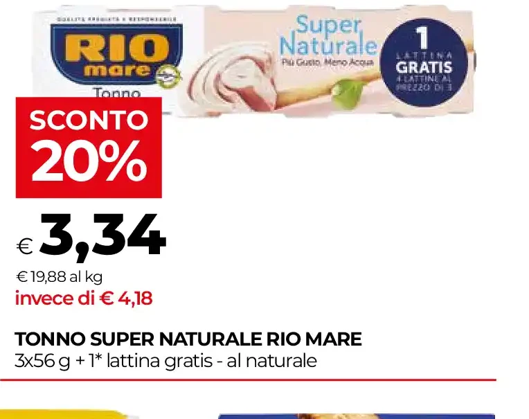 Tonno Super Naturale Rio Mare