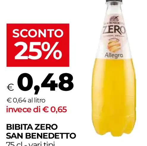 Bibita zero San Benedetto