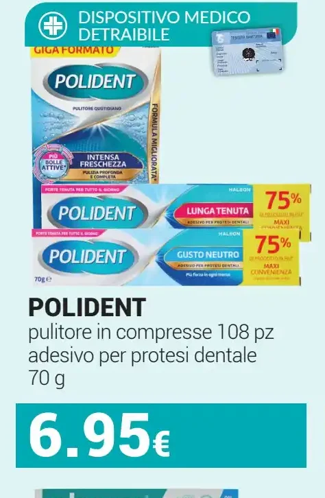 Polident pulitore protesi dentale