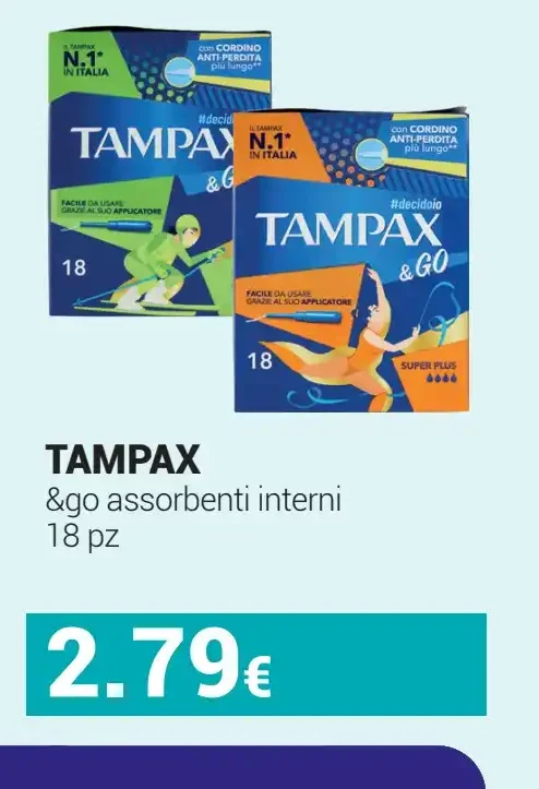 Tampax & Go assorbenti interni