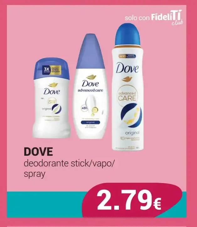 Dove deodorante