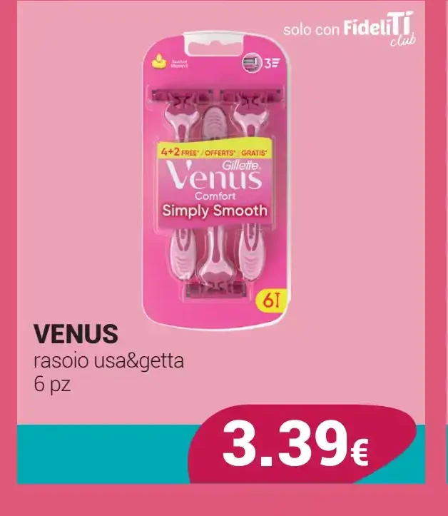 Venus rasoio usa e getta