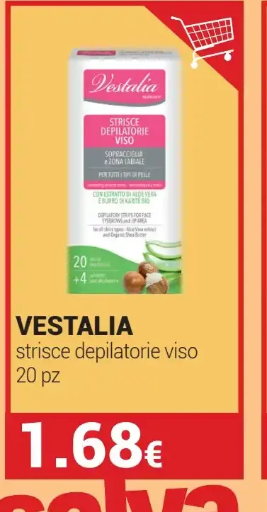 Vestalia strisce depilatorie viso