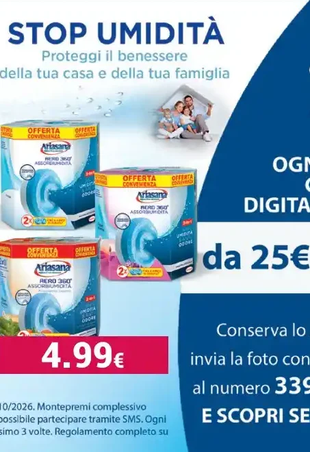 Ariasana assorbi umidità ricarica