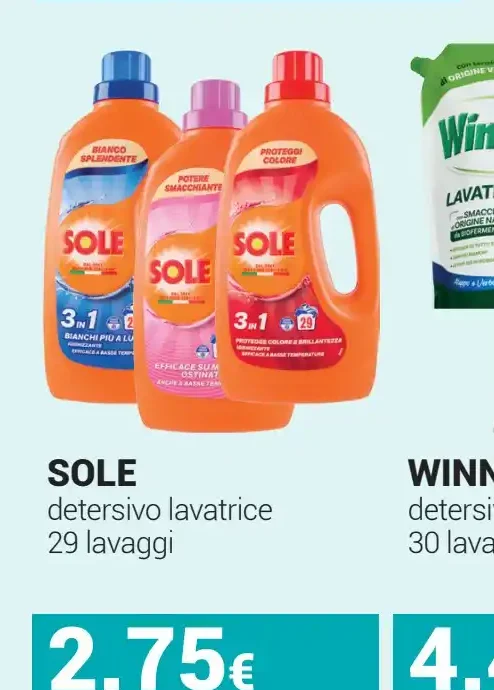 Sole detergente lavatrice