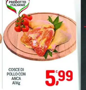 Cosce di pollo con anca