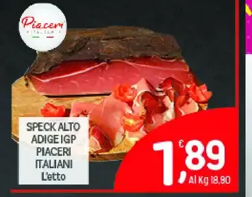 Speck alto adige IGP Piaceri Italiani