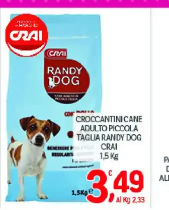 Croccantini cane adulto Randy Dog