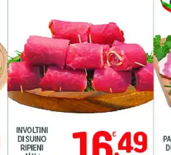 Involtini di suino ripieni