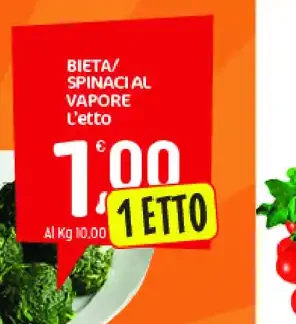 Bieta/spinaci al vapore