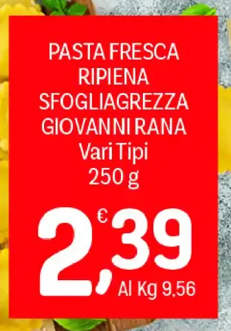 Pasta fresca ripiena Sfogliagrezza Giovanni Rana