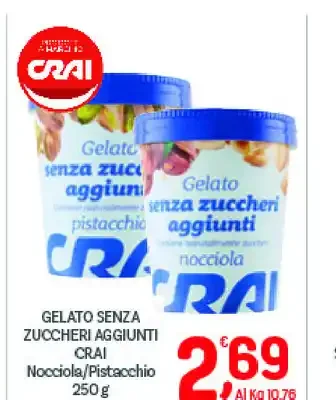 Gelato senza zuccheri aggiunti Crai