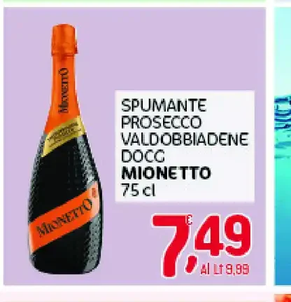 Spumante prosecco Valdobbiadene DOCG