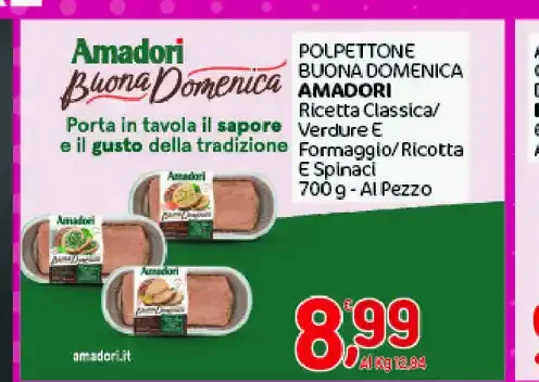 Polpettone Buona Domenica Amadori