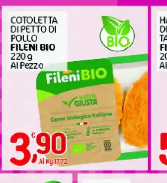 Cotoletta di petto di pollo Fileni Bio