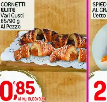 Cornetti Elite vari gusti